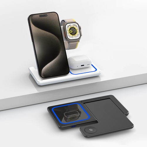 [비즈] 접이식 3in1 올인원 무선충전기 (갤럭시/애플) BZ-WF300