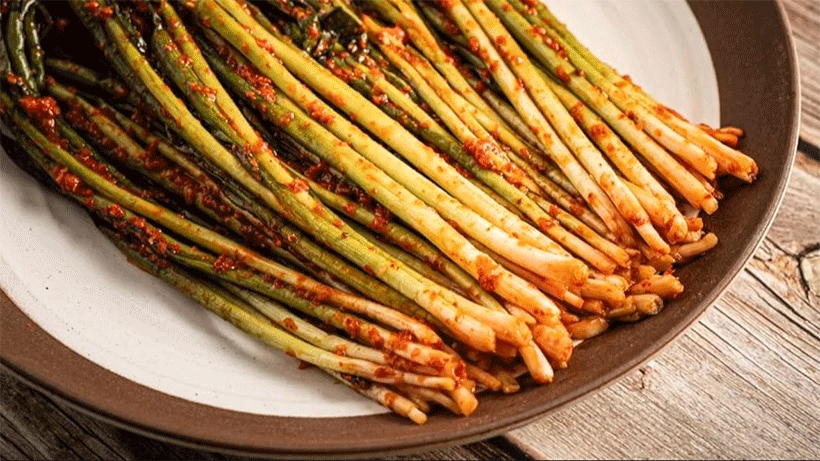 (김치스토리) 전라도 생 쪽파 김치 1kg