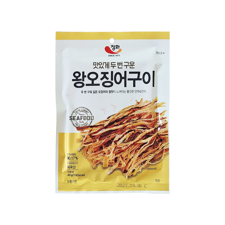정화)왕오징어구이40g