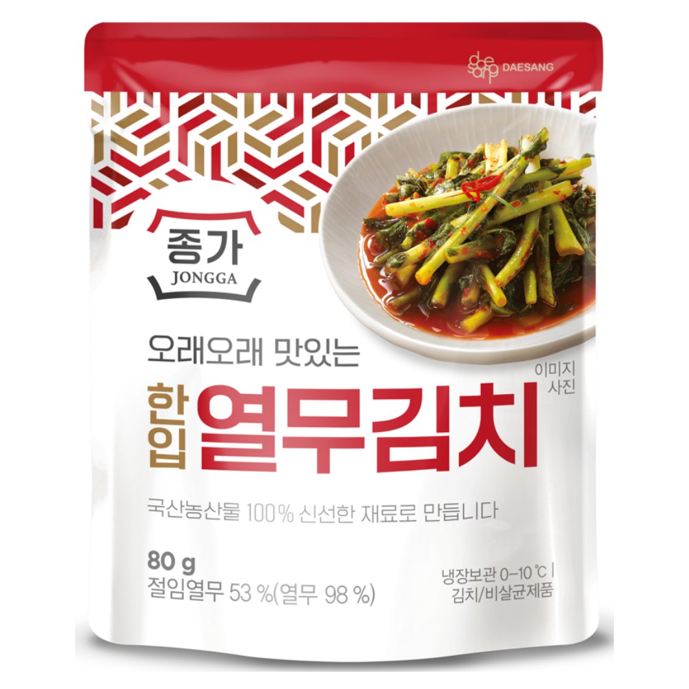 종가)열무김치80g