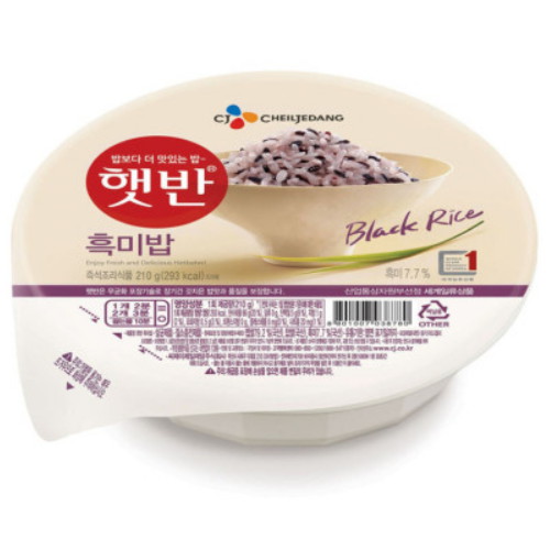 CJ)햇반흑미밥210g(36)