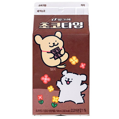 빙그레)초코타임500ml