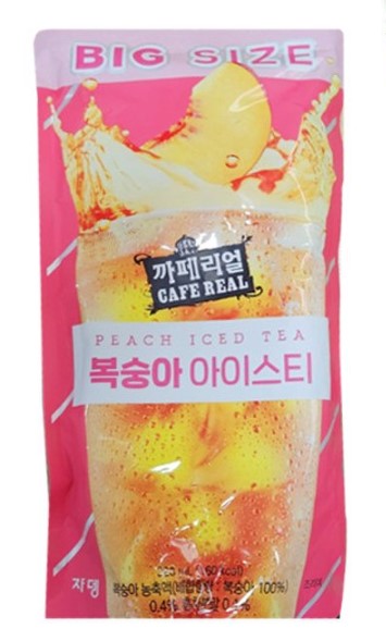 까페리얼)빅복숭아아이스티320ml