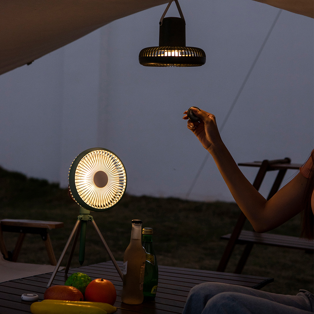 [엑스트라] 블루스톰 F12 캠핑용 무선 멀티 LED 선풍기 (리모콘 포함) 이미지