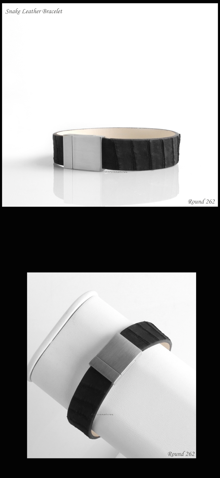 snake leather bracelet