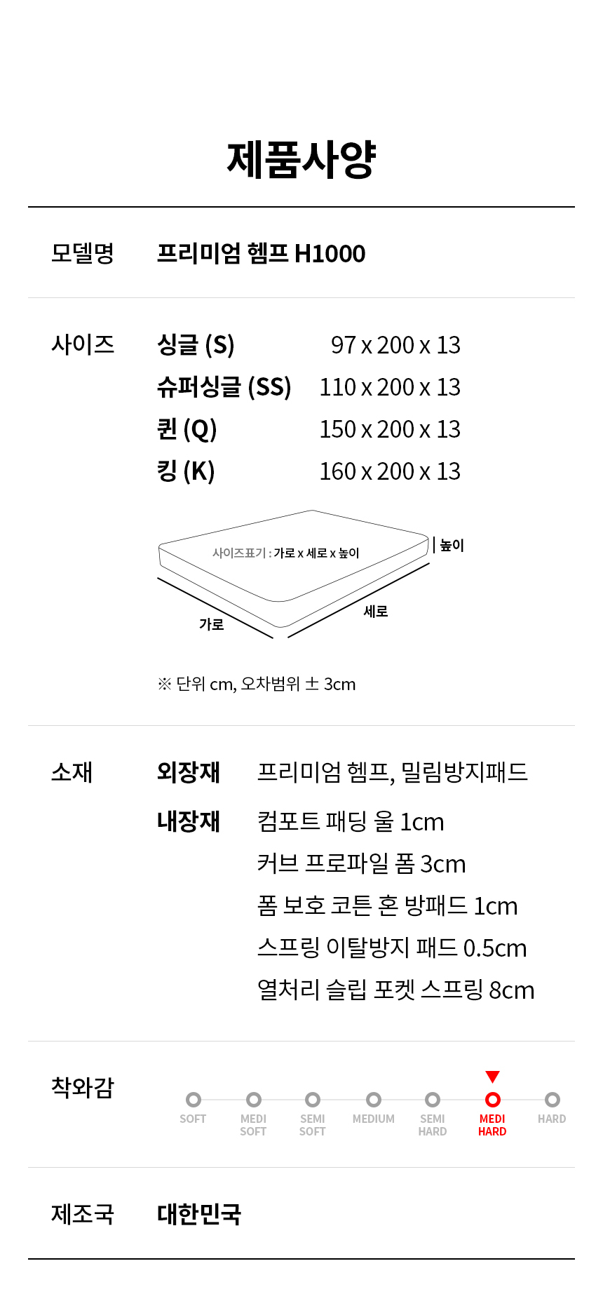 제니스가구 H1000 허리편안한 마원단 롤팩 토퍼 매트리스(Q) 상세 이미지 29