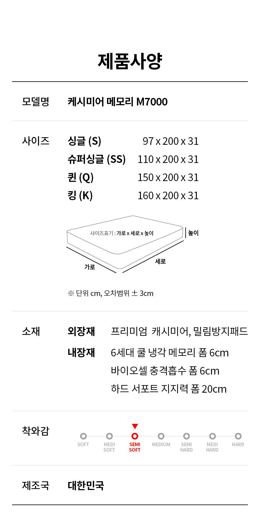 제니스가구 M7000 허리편안한 메모리 필로우탑 롤팩매트리스(K) 상세 이미지 27