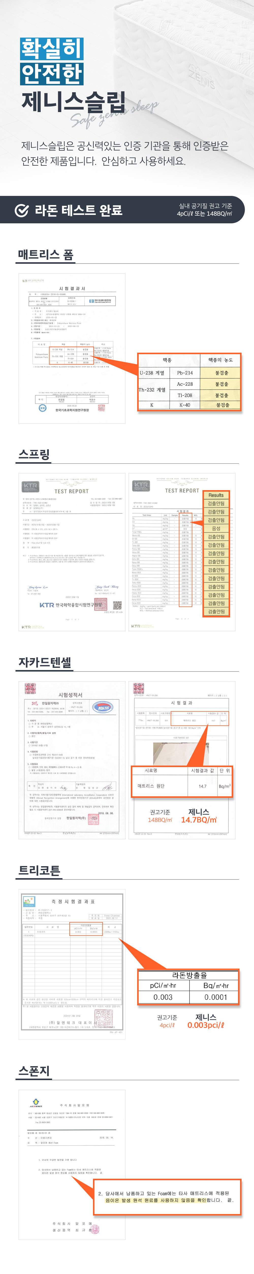 제니스가구 H1000 허리편안한 마원단 롤팩 토퍼 매트리스(Q) 상세 이미지 23