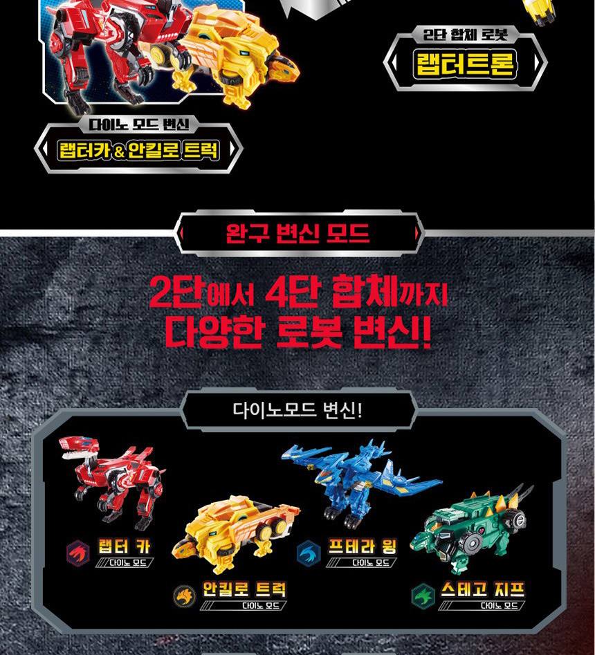 다이노스터 디럭스 메타트론 4단합체 랩터트론 스테고블래스트윙-모바일 11번가