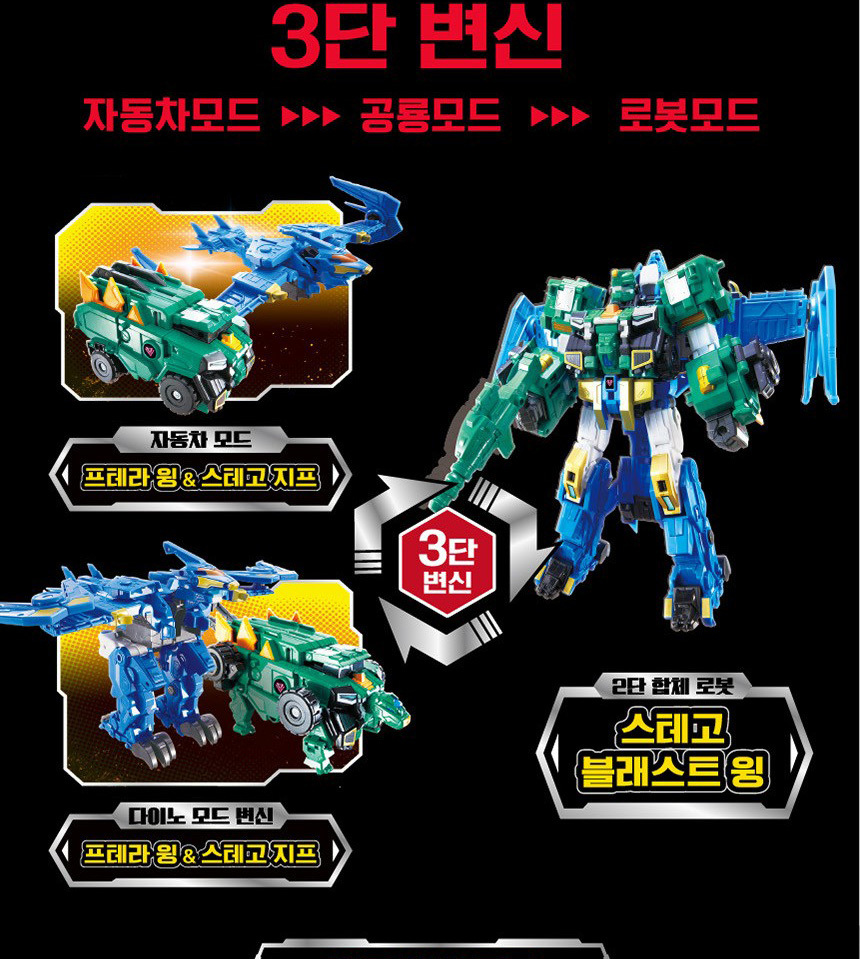 다이노스터 디럭스 메타트론 4단합체 랩터트론 스테고블래스트윙-모바일 11번가