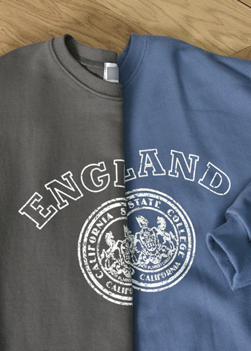 잉글랜드 나염 쮸리 맨투맨티셔츠